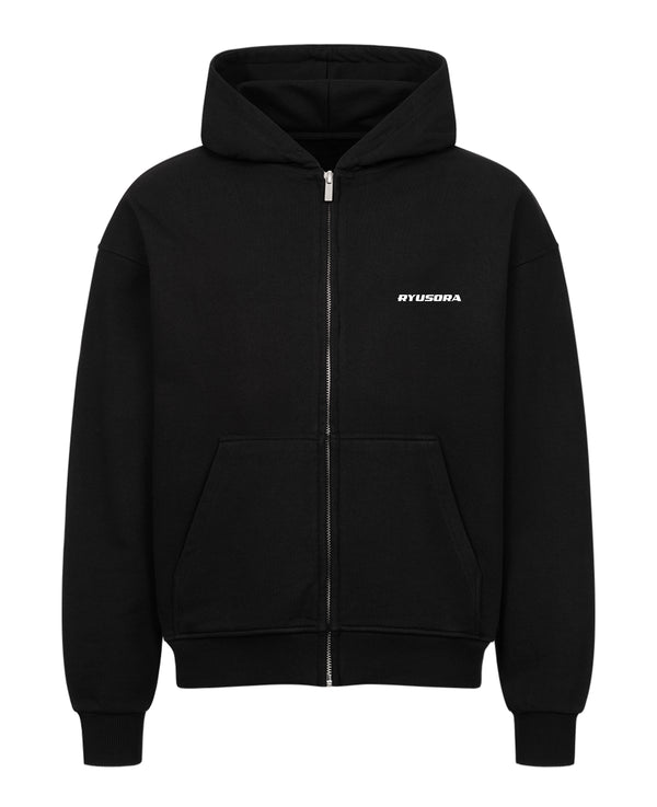 Ryusora Logo Oversize Zipper Hoodie